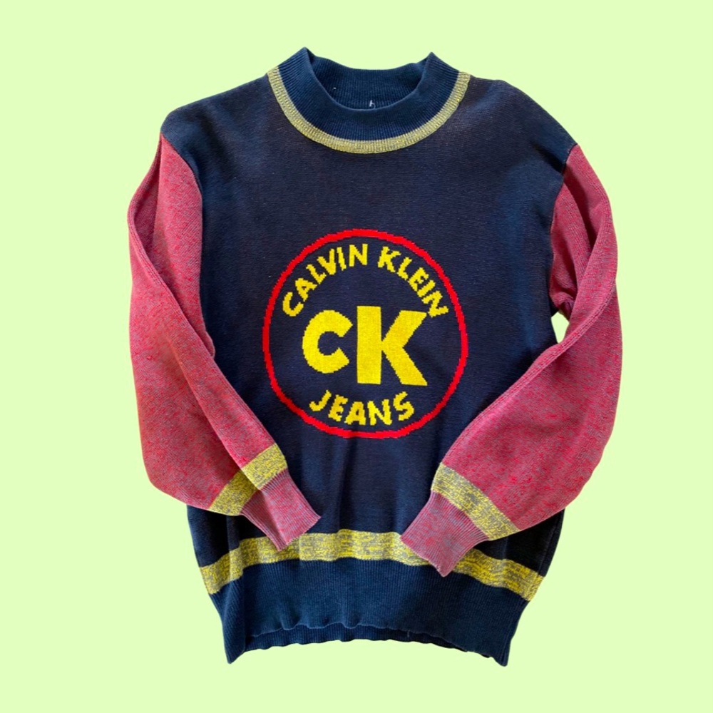 Vintage Calvin Klein Colour Block Sweater